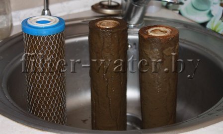 так механические примеси и взвеси удаляются из воды полипропиленовыми картриджами