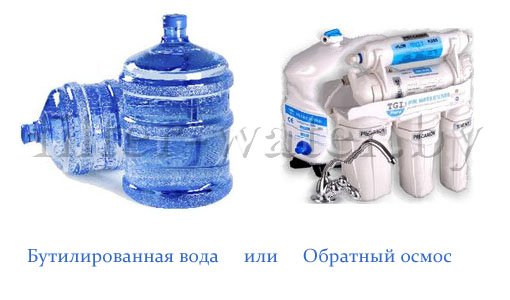 заменив бутилированную воду на обратноосмотическую систему можнло существенно сэкономить